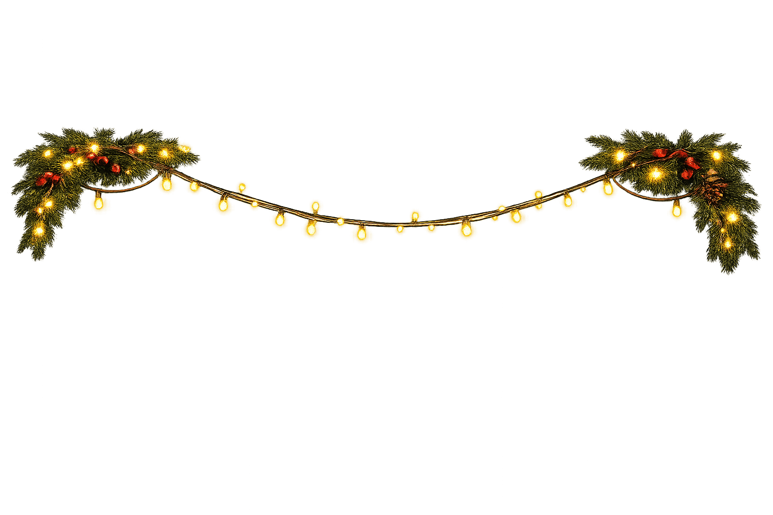 Christmas string lights decoration
