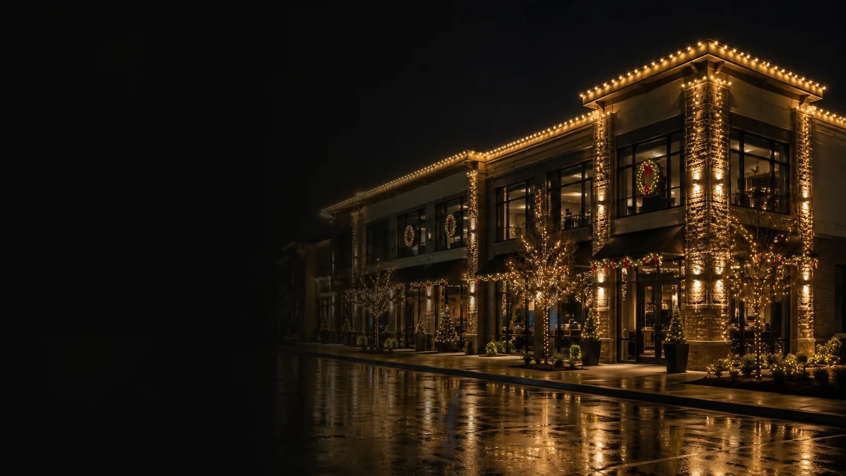 Beautifully decorated Christmas home